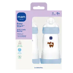Easy Start Anti-Colic 260ml 2-pk Blue | Baby & Barn - Äta - Nappflaskor | BabyMode