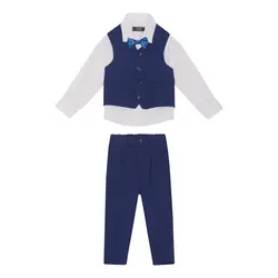 Fest Kit 4-Pack - Blå/Vit | Kläder - Temakläder - Festkläder & tillbehör | BabyMode