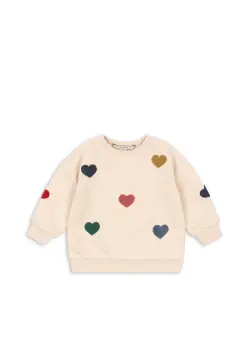Lou Terry Sweatshirt - Multi Heart | Kläder - Toppar - Koftor, västar & tröjor | BabyMode
