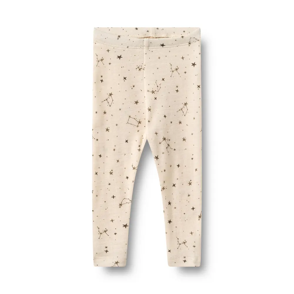 Wheat Agi Ulleggings - Eggshell Stars - 68