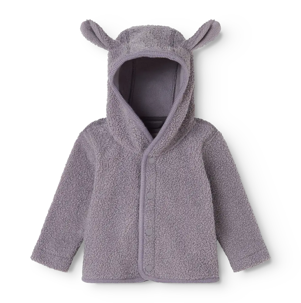 MarMar Copenhagen Olini Teddyjacka - Purple Suede - 68