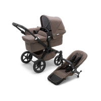 Donkey 5 Mineral Mono/Singelvagn Complete - Black / Taupe