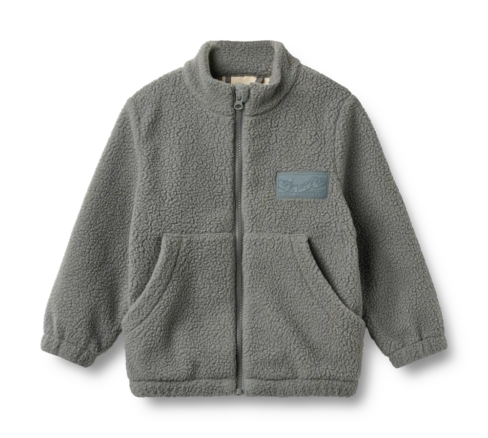Wheat Helge Fleecejacka - Flint - 104