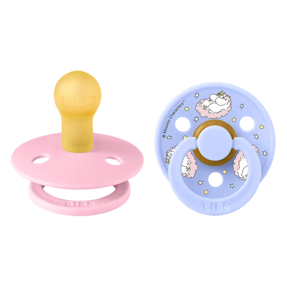 Mumin Colour 2-Pack Napp Latex stl 1 - Baby Pink | Baby & Barn - Sköta - Nappar | BabyMode