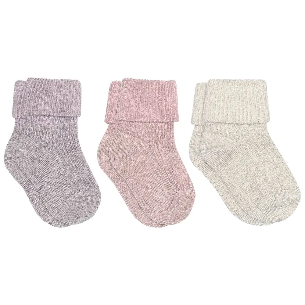 Ida glitter 3-pack strumpor - Lupine - 17/18 | Barnkläder - Strumpor & strumpbyxor - Strumpor | BabyMode