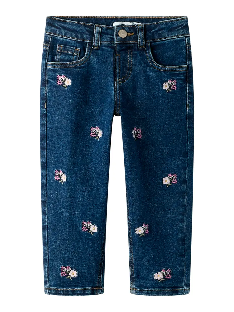 Bella Mom Jeans - Denim Blue - 116 | Barnkläder - Underdelar - Byxor | BabyMode
