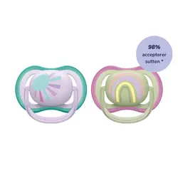 Napp Ultra Air 2-pack 0-6 mån - Grön/Rosa | Baby & Barn - Sköta - Nappar | BabyMode