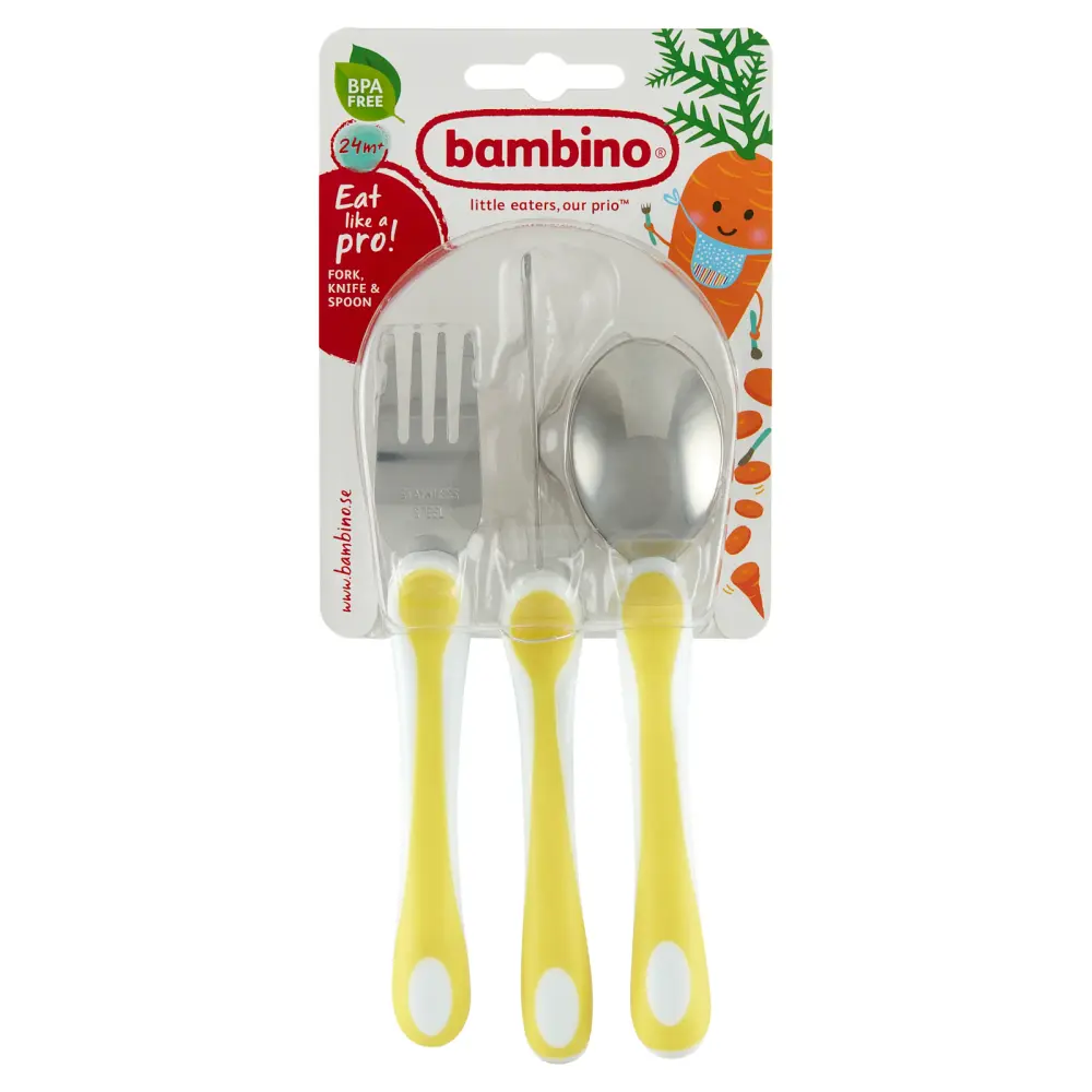 Eat like a pro yellow | Baby & Barn - Äta - Bestick | BabyMode