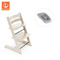 Tripp Trapp Stol bok & Newborn Set - Vanilla White | Baby & Barn | BabyMode