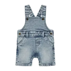Denim Hängselbyxor - Light Blue Denim | Kläder - Underdelar - Hängsel & jumpsuits | BabyMode