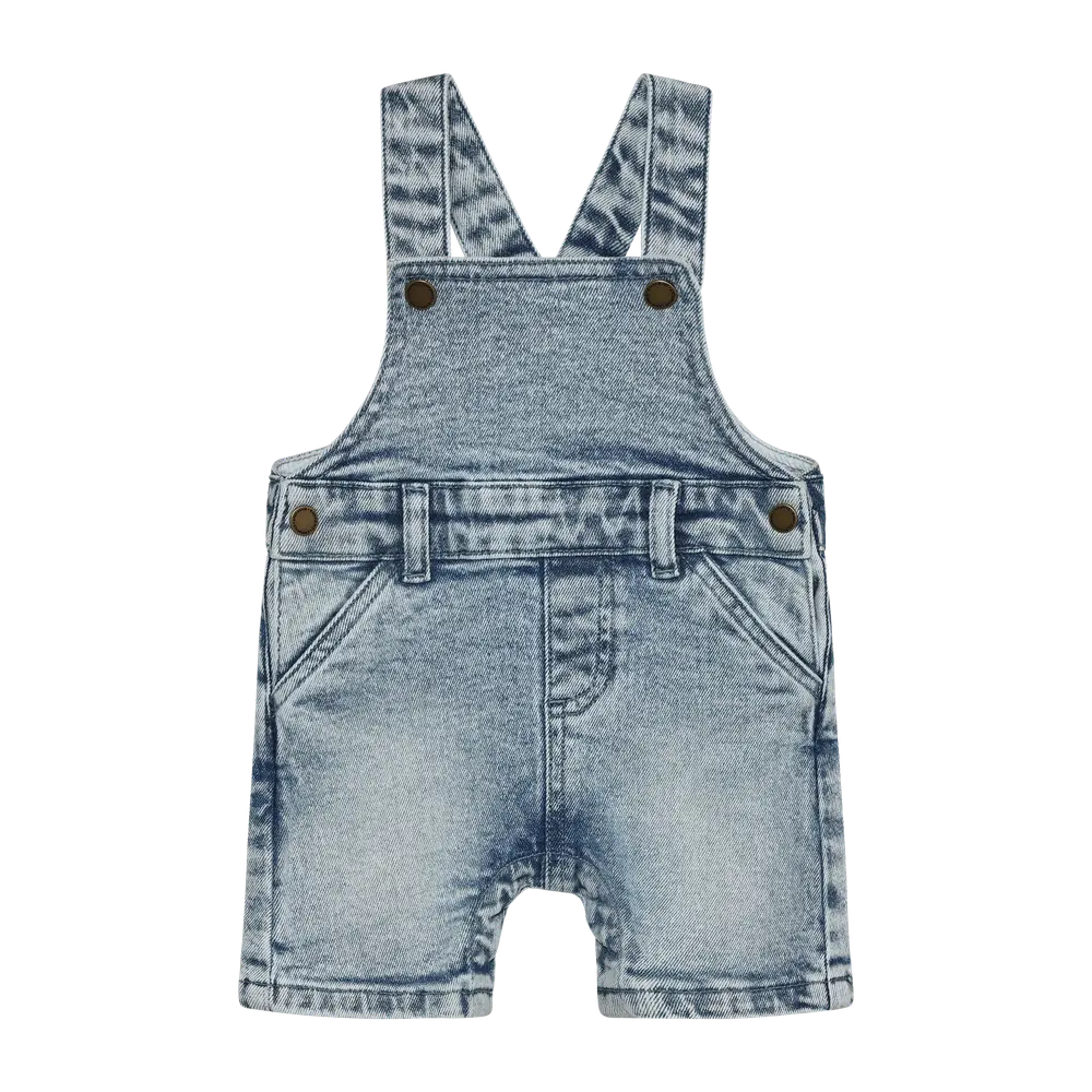 Denim Hängselbyxor - Light Blue Denim - 62 | Barnkläder - Underdelar - Hängsel & jumpsuits | BabyMode