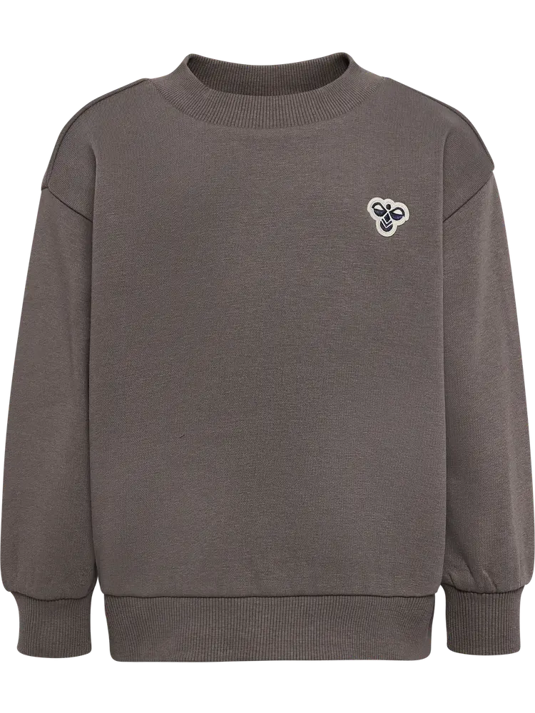 Loose Crewneck Tröja - Dark Gull Gray - 104