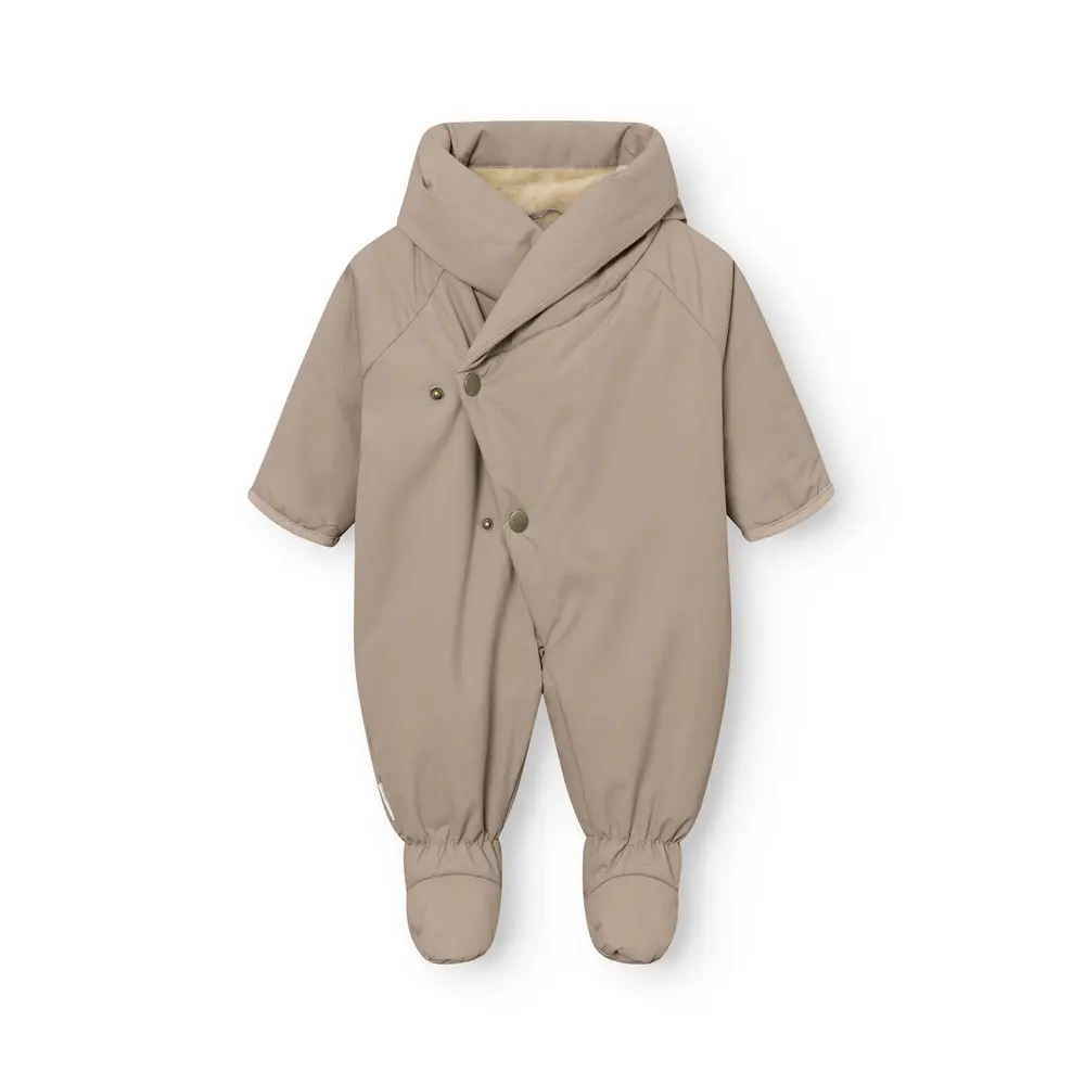 Mini A Ture Matfianna Fleecefodrat Vinteroverall - Grey Brown - 3 MDR./62