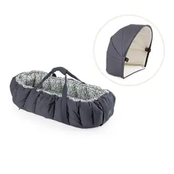 3-in-1 Babynest med huva - Blue olive | Barnvagnar | BabyMode