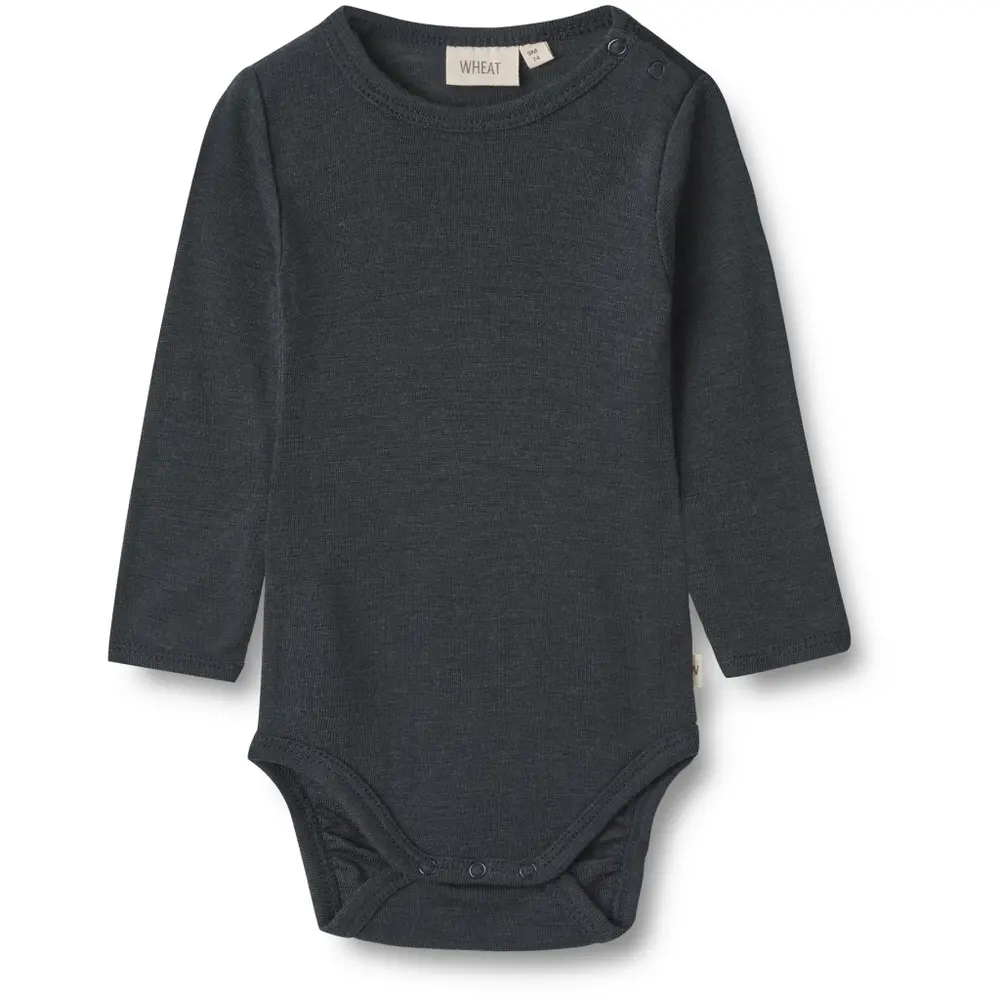 Lucca Body Ull - Navy - 56 | Barnkläder - Ull - Ullbodys | BabyMode