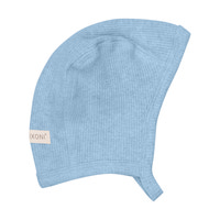 Babymössa Ribbad - Blue Fog Melange