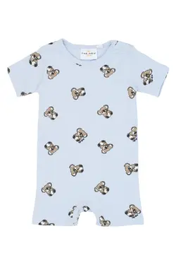 Topper Rib Jumpsuit - Heather AOP | Barnkläder - Bodys & overaller - Jumpsuit utan fot | BabyMode