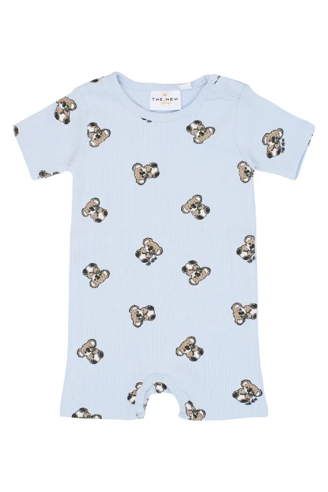 Topper Rib Jumpsuit - Heather AOP - 68 | Barnkläder - Bodys & overaller - Jumpsuit utan fot | BabyMode