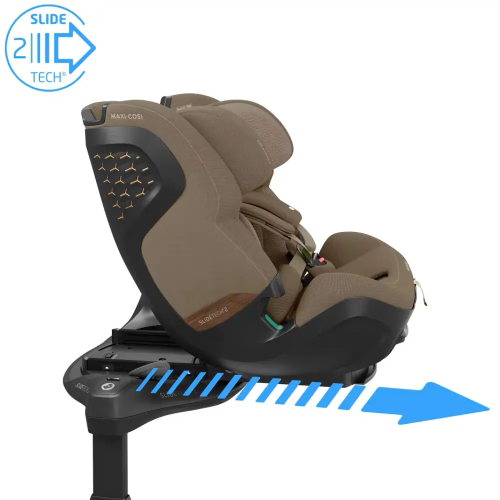 Maxi-Cosi Pearl XL Slide Pro Bilbarnstol - Authentic Truffle | Bilbarnstolar - Bakåtvända bilbarnstolar 9-36 Kg - Bakåtvända bilbarnstolar upp till 36 kg | BabyMode