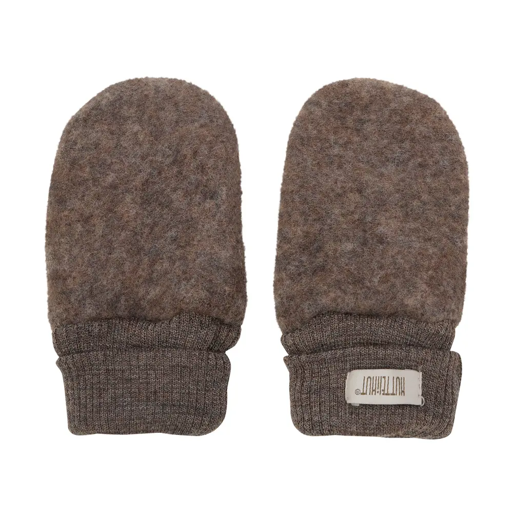Vantar Ull/Fleece - Brown Melange - 50/56 | Barnkläder - Mössor, vantar och tossor - Vantar & handskar - Stickade vantar & mössor | BabyMode