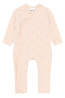 Nova Wrap Jumpsuit - Silver Peony AOP