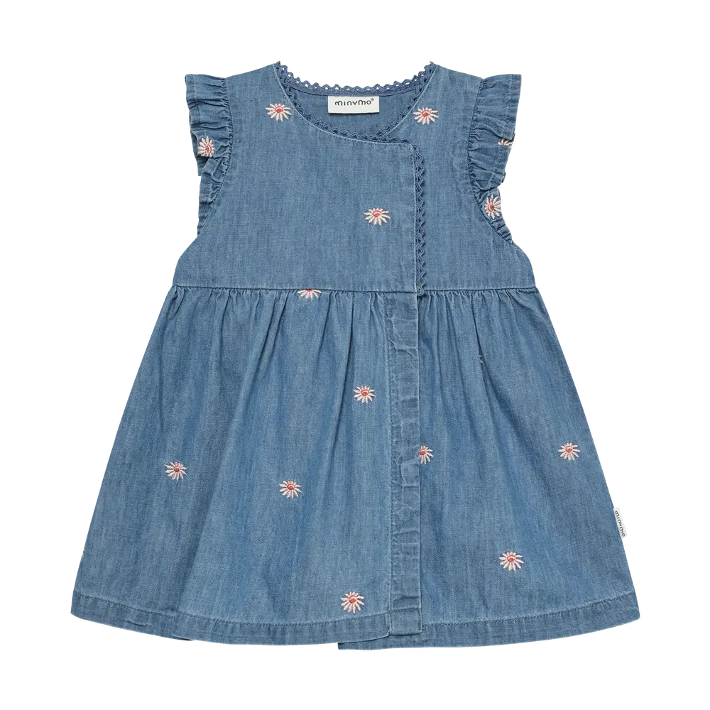 Chambray Klänning - Faded Denim - 86 | Barnkläder - Toppar - Klänningar | BabyMode