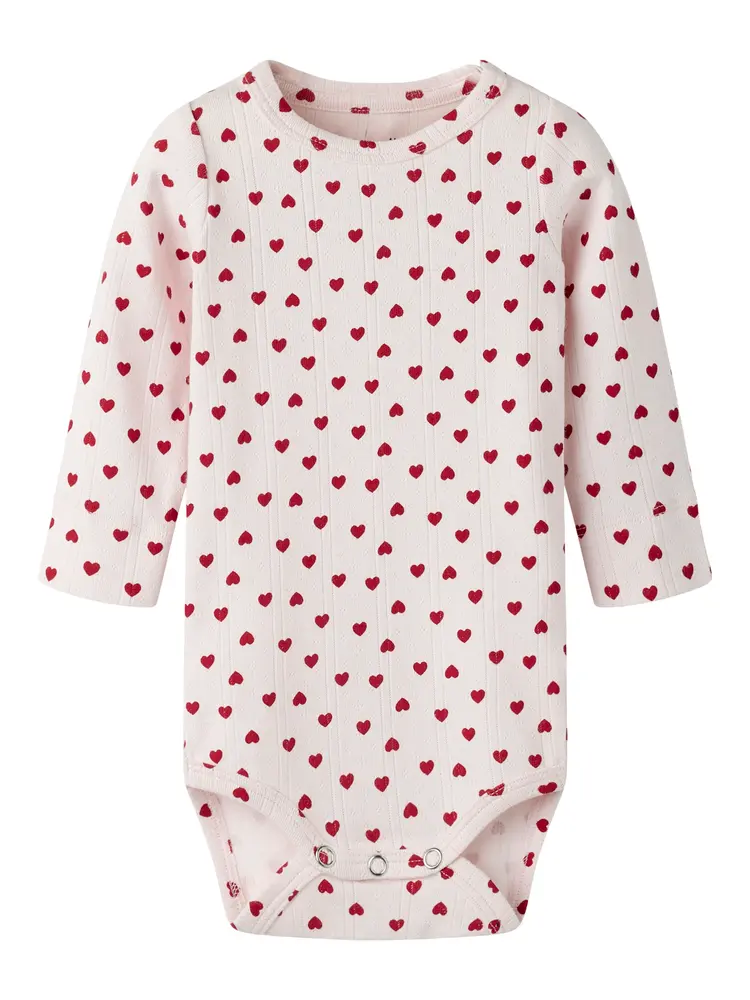 Name It Hilary Långärmad Slim Body - Mauve Morn - 86 | Barnkläder - Bodys & overaller - Långärmad body | BabyMode