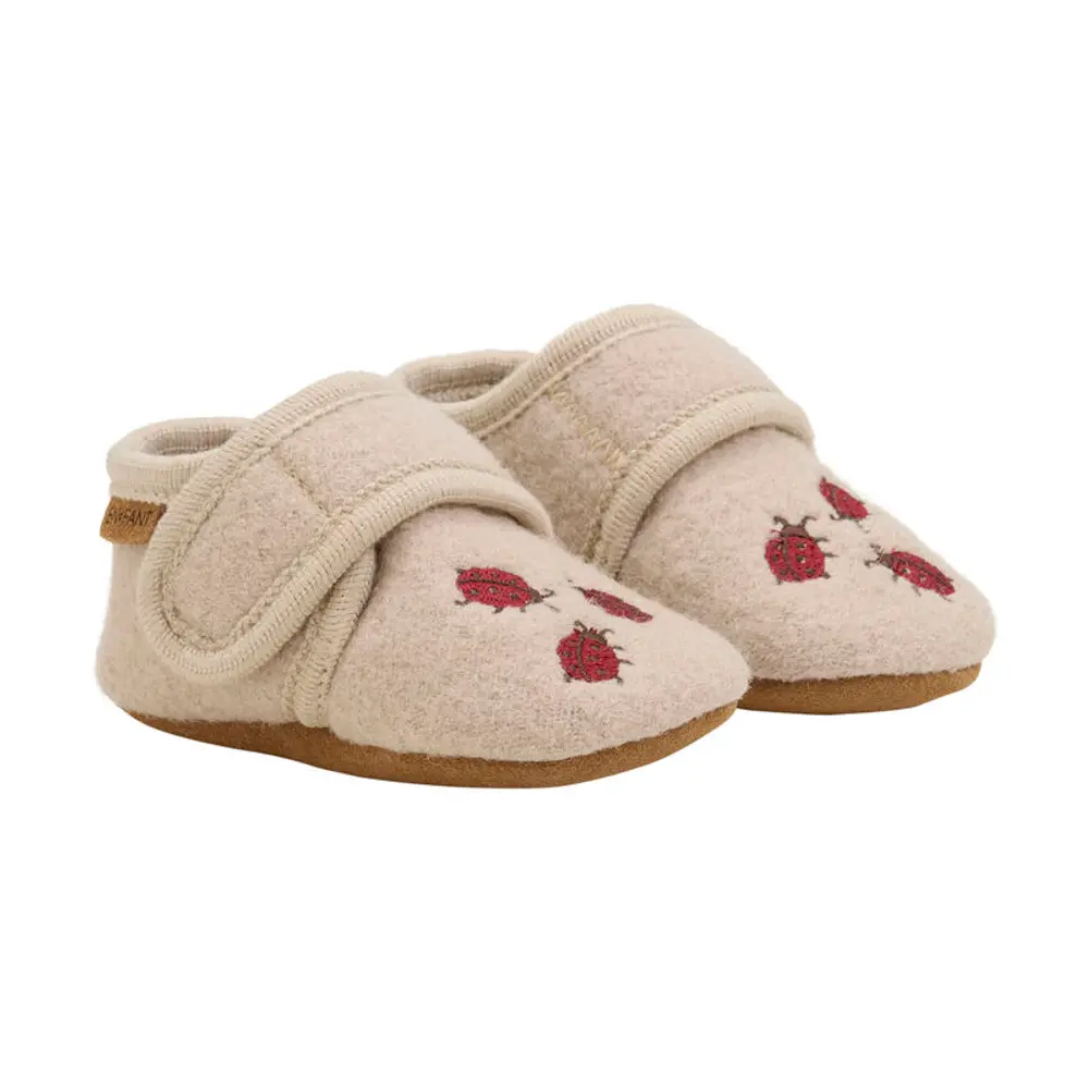 Ulltofflor med Broderi - Moonlight - 25/26 | Barnskor - Inneskor & tofflor - Ulltofflor | BabyMode