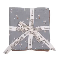 Muslinfilt 2-pak, 75x75 cm - Stars | Barnrum - Textilier - Muslinfiltar | BabyMode