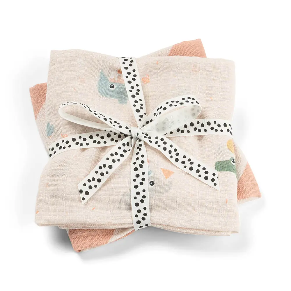 Done By Deer Muslinfilt 2-pack - Celebration Powder | Barnrum - Textilier - Muslinfiltar | BabyMode