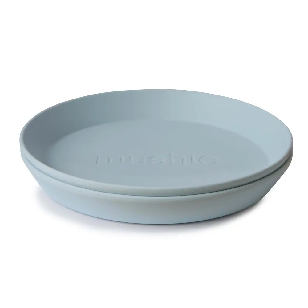 Dinner Plate Round Powder Blue | Baby & Barn - Äta - Barnserviser | BabyMode