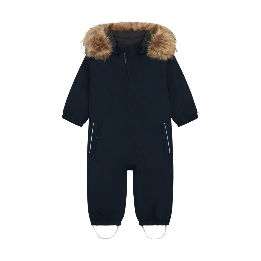 Color Kids Vinteroverall M. Fake Fur - Total Eclipse - 104