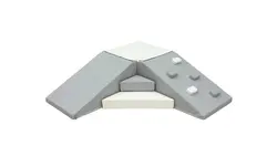 Skumleksaksset med rutschkana och klättervägg – hårt skum – grå/vit | Leksaker | BabyMode