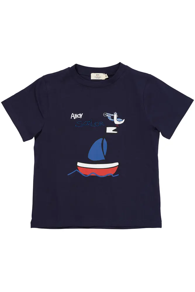 T-shirt m. print - NAVY - 104 | Barnkläder - Toppar - T-shirts & toppar | BabyMode