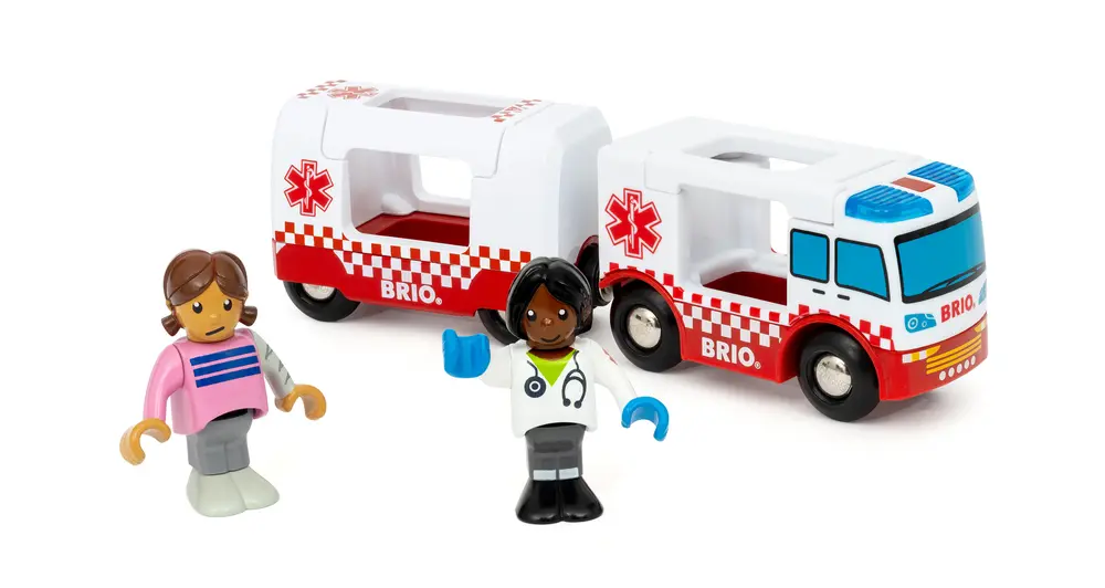 Ambulance med Ljud och Ljus | Leksaker - Bilar & maskiner - Leksaksbilar | BabyMode