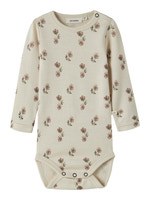 Lil' Atelier Nilo Nun Långärmad Ull Slim Body - Turtledove
