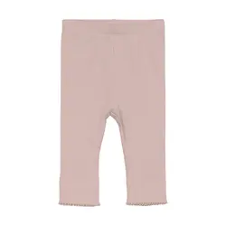 Leggings Ribbade - Pale Mauve Melange | Kläder - Underdelar - Leggings | BabyMode