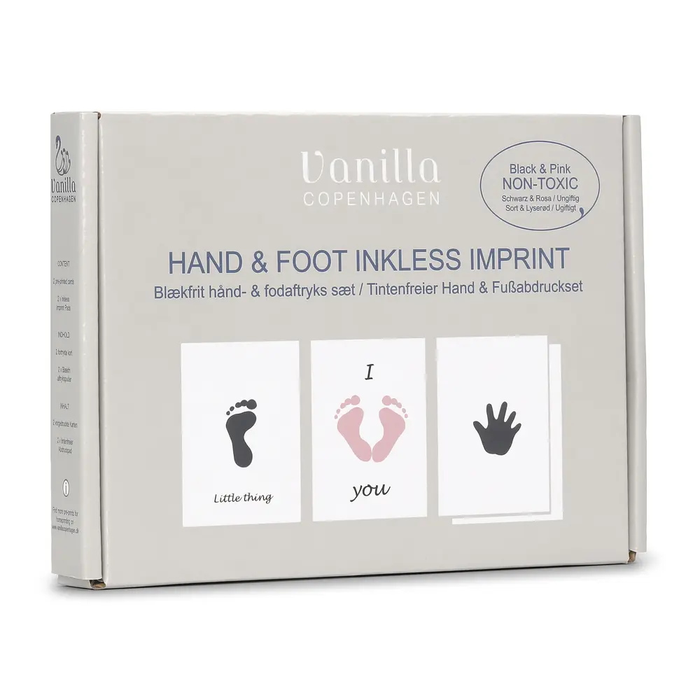 Hand- och fotavtryck 2-pack - Rosa/Svart | Leksaker - Kreativ lek - Hand- och fotavtryck | BabyMode
