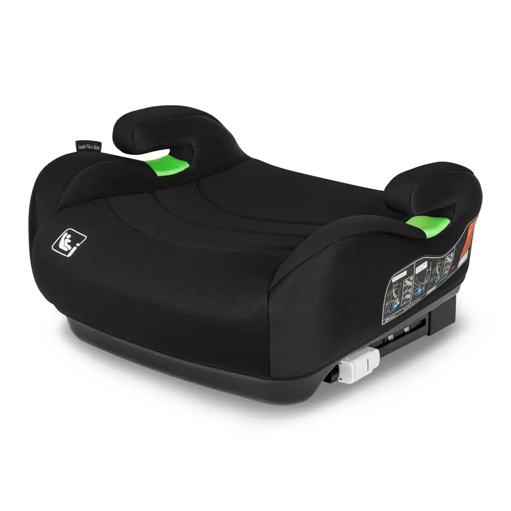 Lionelo Luuk Fix i-Size Bälteskudde - Black Carbon | Bilbarnstolar - Framåtvända bilbarnstolar - Bälteskuddar | BabyMode