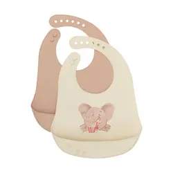 Silikon Haklapp 2-Pack | Baby & Barn - Äta - Haklappar | BabyMode