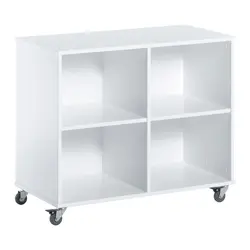 Flyttbar rumsavdelare - vit | Barnrum - Möbler - Hyllor & skåp | BabyMode