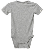 Kortärmad Body Dictesb - Grey Melange