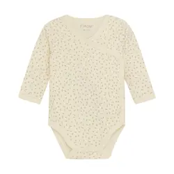 Långärmad Omlottbody - Sesame | Kläder - Bodys & overaller - Långärmad body | BabyMode