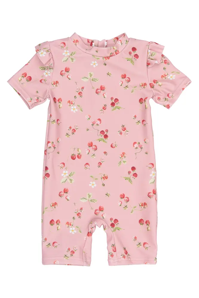 Em Baddräkt - Misty Rose Strawberry AOP - 98/104