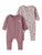 Name It Violetblomt Pyjamas m. Dragkedja 2-Pack - Violet Ice