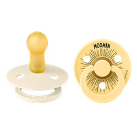BIBS Moomin Napp Moomintroll 2pk Str 2 - Ivory Pale Butter