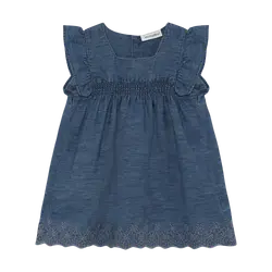 Chambray Klänning - Faded Denim | Kläder - Toppar - Klänningar - Klänningar | BabyMode