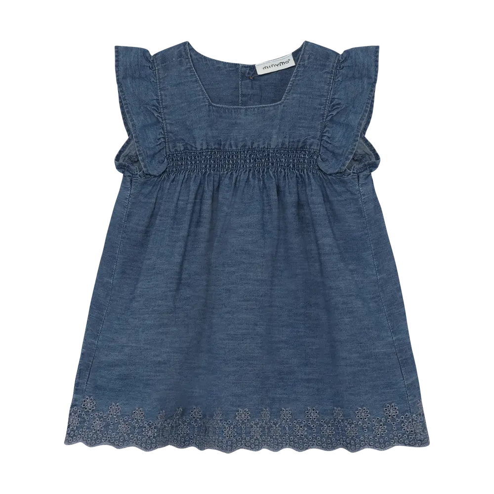 Chambray Klänning - Faded Denim - 80 | Barnkläder - Toppar - Klänningar - Klänningar | BabyMode