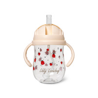 Sugrörsmugg - Tritan - Ladybug - 300 ml