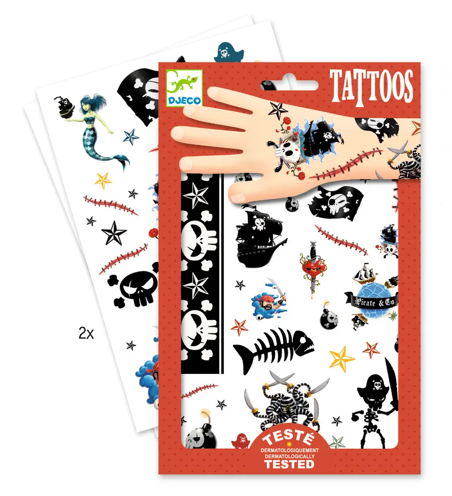 Tatueringar Pirater | Leksaker - Köksleksaker & hemmalek - Maskeradkläder | BabyMode
